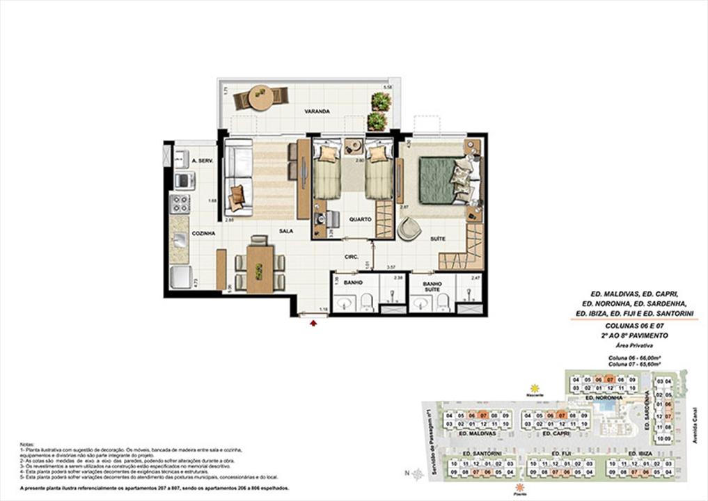 Planta AP07 | Ocean Pontal Residence – Recreio dos Bandeirantes - Rio de Janeiro - Rio de Janeiro Planta AP07 | Ocean Pontal Residence – Apartamento no Recreio dos Bandeirantes - Rio de Janeiro - Rio de Janeiro