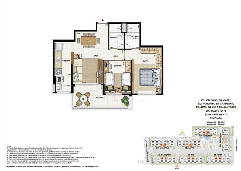 Planta AP12 | Ocean Pontal Residence – Recreio dos Bandeirantes - Rio de Janeiro - Rio de Janeiro Planta AP12 | Ocean Pontal Residence – Apartamento no Recreio dos Bandeirantes - Rio de Janeiro - Rio de Janeiro
