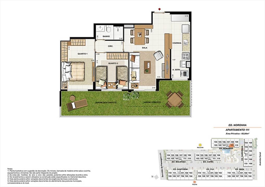 Planta AP111 | Ocean Pontal Residence – Recreio dos Bandeirantes - Rio de Janeiro - Rio de Janeiro Planta AP111 | Ocean Pontal Residence – Apartamento no Recreio dos Bandeirantes - Rio de Janeiro - Rio de Janeiro