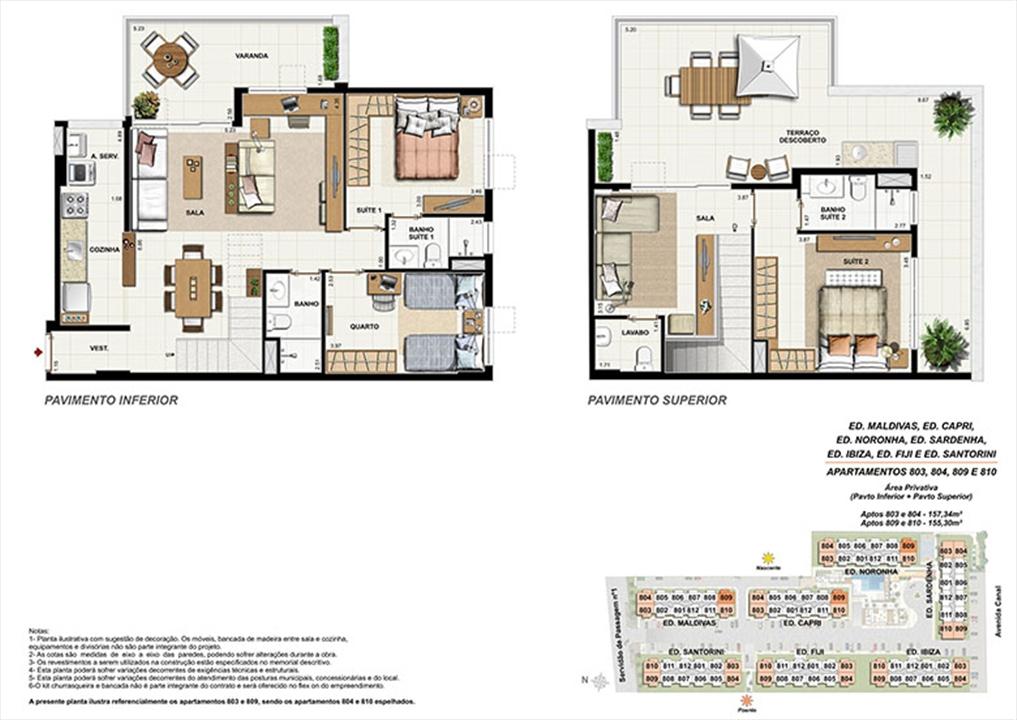 Planta CB09 | Ocean Pontal Residence – Recreio dos Bandeirantes - Rio de Janeiro - Rio de Janeiro Planta CB09 | Ocean Pontal Residence – Apartamento no Recreio dos Bandeirantes - Rio de Janeiro - Rio de Janeiro