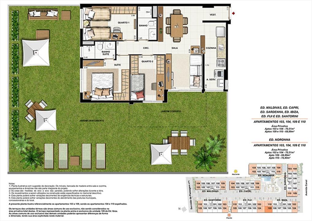 Planta AP109 | Ocean Pontal Residence – Recreio dos Bandeirantes - Rio de Janeiro - Rio de Janeiro Planta AP109 | Ocean Pontal Residence – Apartamento no Recreio dos Bandeirantes - Rio de Janeiro - Rio de Janeiro
