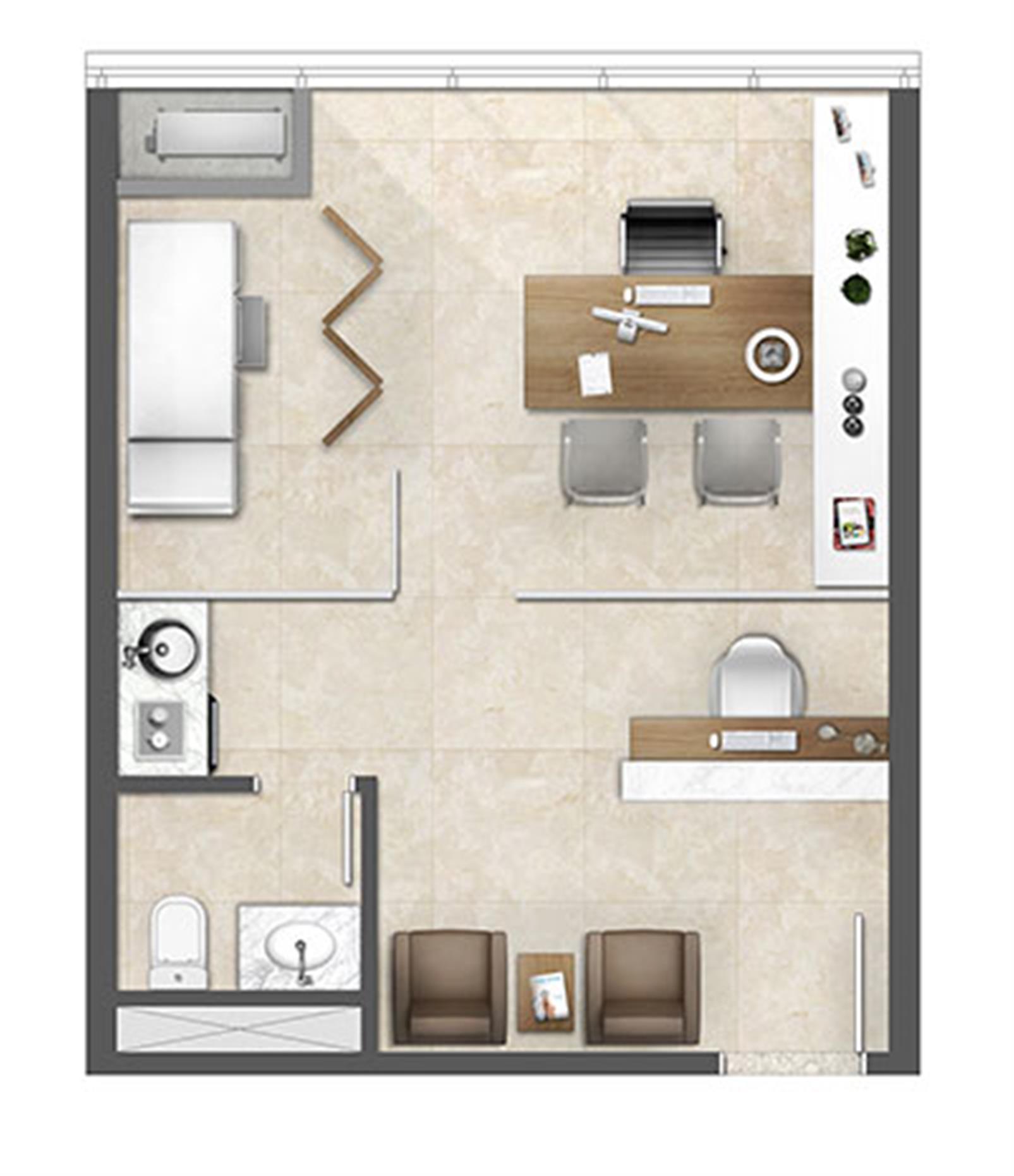 1 sala 35m² Consultório Médico | Axis - Office – Altos de Petrópolis - Porto Alegre - Rio Grande do Sul 1 sala 35m² Consultório Médico | Axis - Office – Apartamento no Altos de Petrópolis - Porto Alegre - Rio Grande do Sul