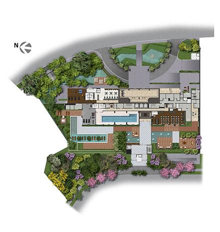 Implantação | Axis - Office – Apartamento no  Altos de Petrópolis - Porto Alegre - Rio Grande do Sul