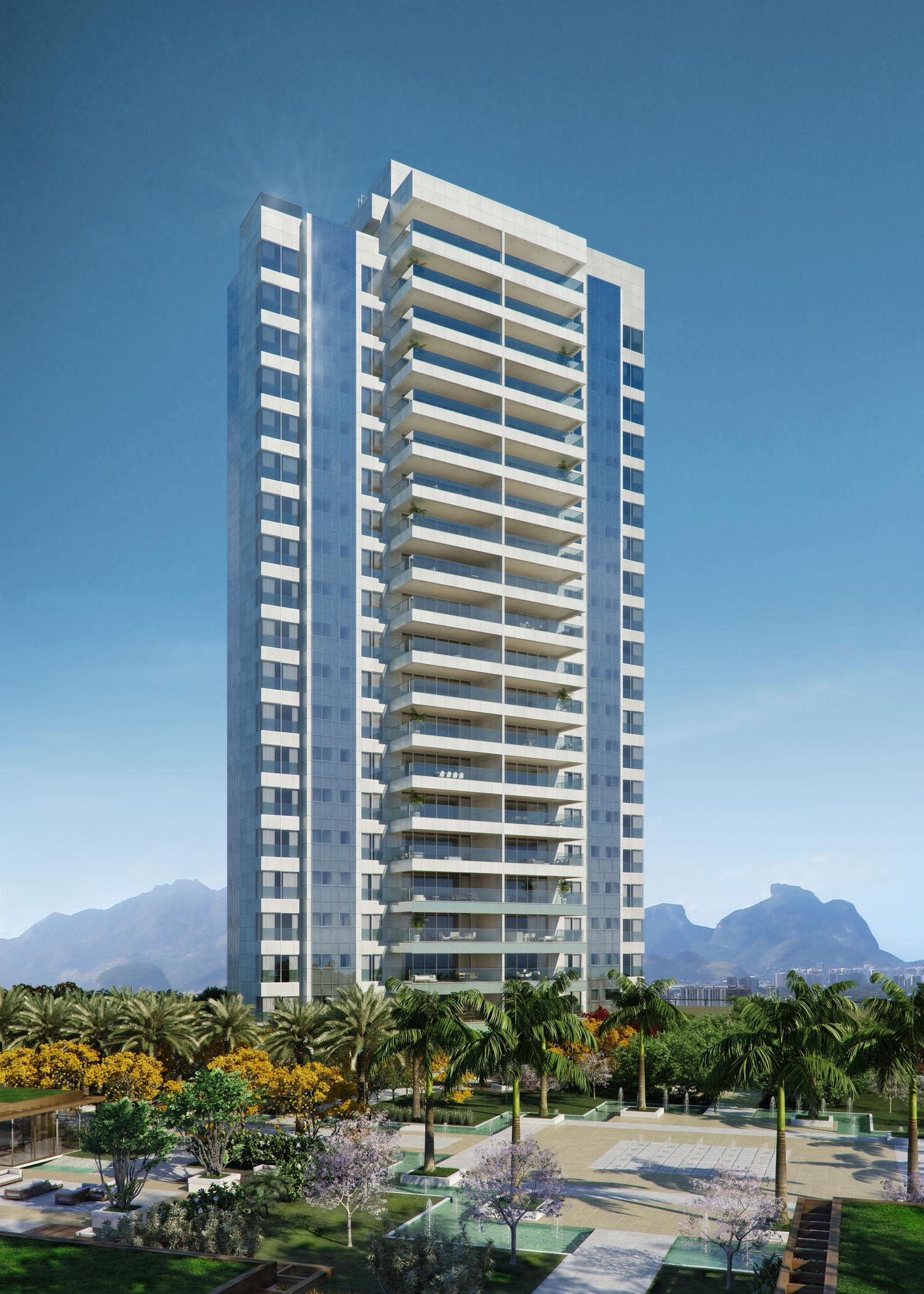 Fachada | Riserva Golf Vista Mare Residenziale – Apartamento	na  Barra da Tijuca - Rio de Janeiro - Rio de Janeiro