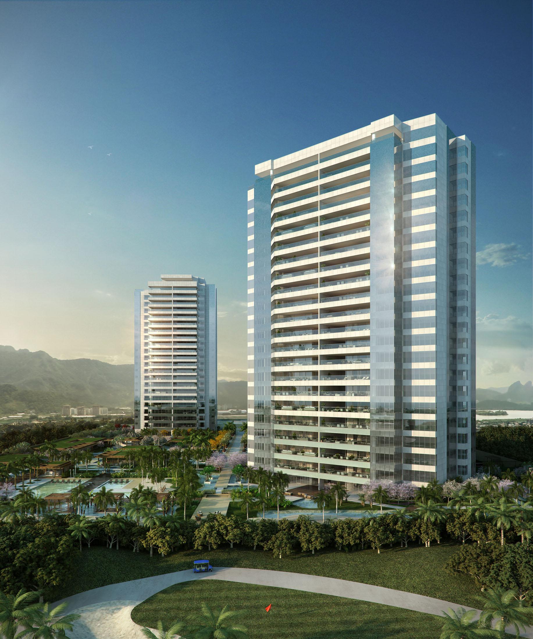 Fachada | Riserva Golf Vista Mare Residenziale – Apartamento	na  Barra da Tijuca - Rio de Janeiro - Rio de Janeiro