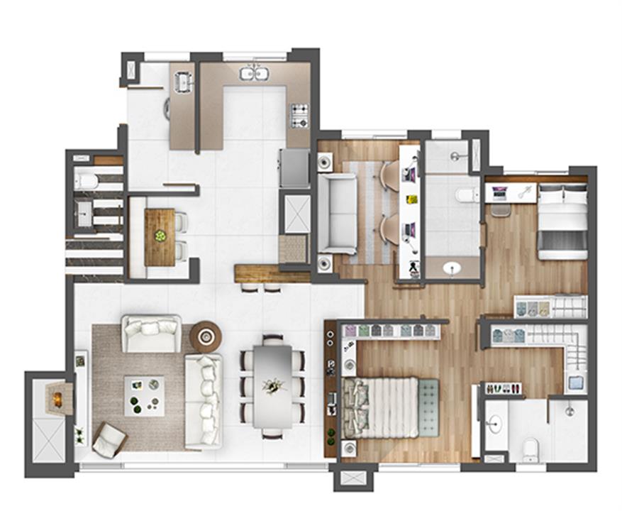 Apto 126m² - opção gabinete | Porto Alegre Incomparável – Altos de Petrópolis - Porto Alegre - Rio Grande do Sul Apto 126m² - opção gabinete | Porto Alegre Incomparável – Apartamento no Altos de Petrópolis - Porto Alegre - Rio Grande do Sul