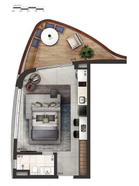 Apartamento tipo 4 - layout A P4 | Cyrela by Pininfarina – Vila Olímpia - São Paulo - São Paulo Apartamento tipo 4 - layout A P4 | Cyrela by Pininfarina – Apartamento na Vila Olímpia - São Paulo - São Paulo