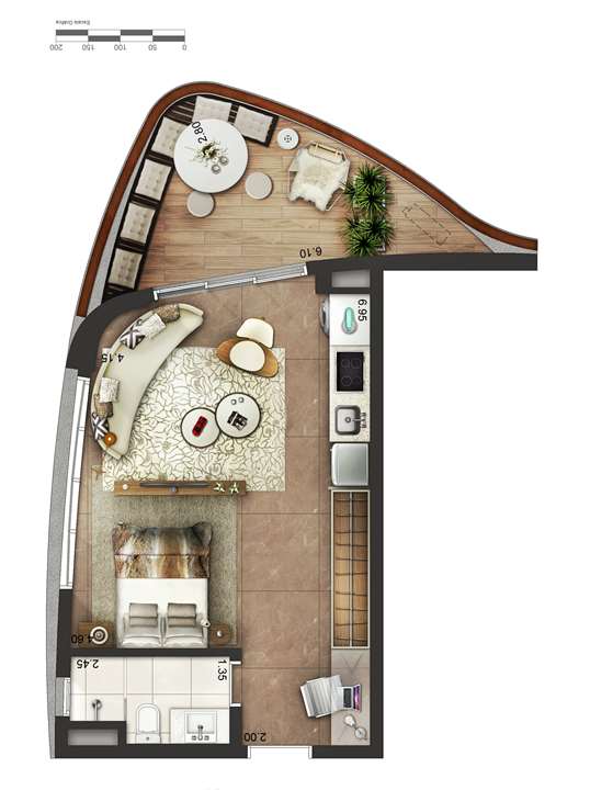 Apartamento tipo 4 - layout B P3 | Cyrela by Pininfarina – Vila Olímpia - São Paulo - São Paulo Apartamento tipo 4 - layout B P3 | Cyrela by Pininfarina – Apartamento na Vila Olímpia - São Paulo - São Paulo