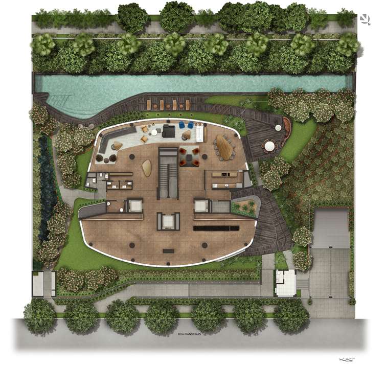 Implantação | Cyrela by Pininfarina – Vila Olímpia - São Paulo - São Paulo Implantação | Cyrela by Pininfarina – Apartamento na Vila Olímpia - São Paulo - São Paulo