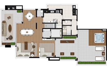 SKR Campo Belo Planta Duplex Inferior rotacionada | Tom 1102 – Apartamento no  Campo Belo - São Paulo - São Paulo