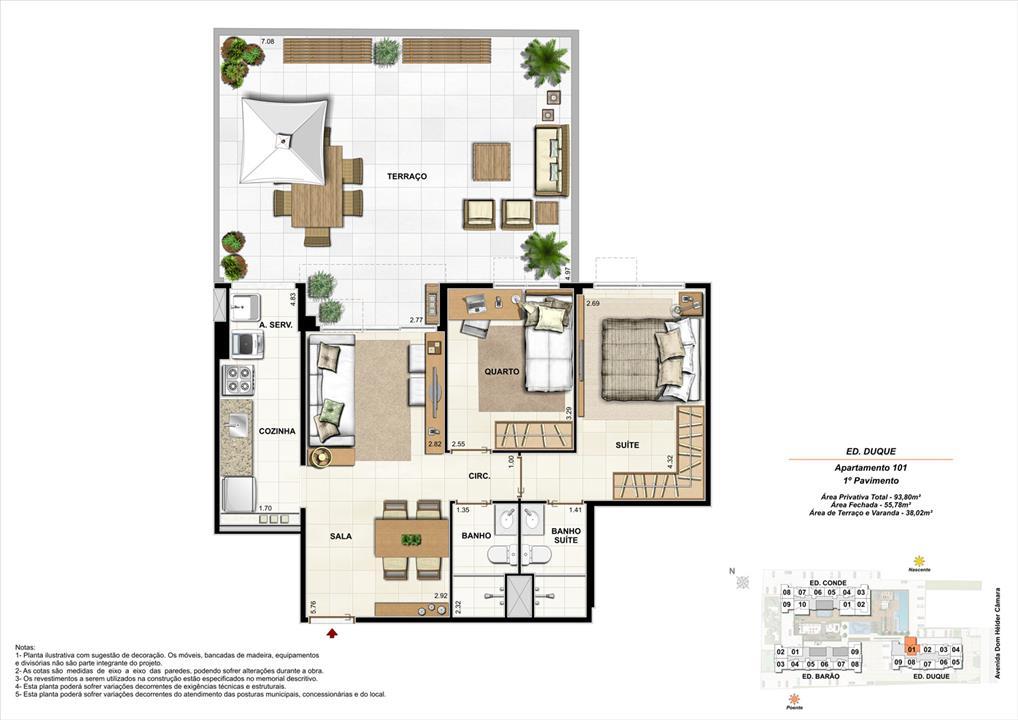 Ed. Duque 1º pavimento Apartamento 101 de 93,80m2 com 01 suíte | Nobre Norte Clube Residencial – Grande Méier - Rio de Janeiro - Rio de Janeiro Ed. Duque 1º pavimento Apartamento 101 de 93,80m2 com 01 suíte | Nobre Norte Clube Residencial – Apartamento no Grande Méier - Rio de Janeiro - Rio de Janeiro