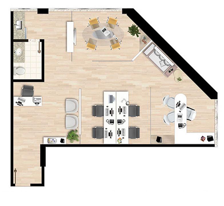 Planta 73,47 m² | América Centro Empresarial – Mata da Praia - Vitória - Espírito Santo Planta 73,47 m² | América Centro Empresarial – Salas Comerciais na Mata da Praia - Vitória - Espírito Santo