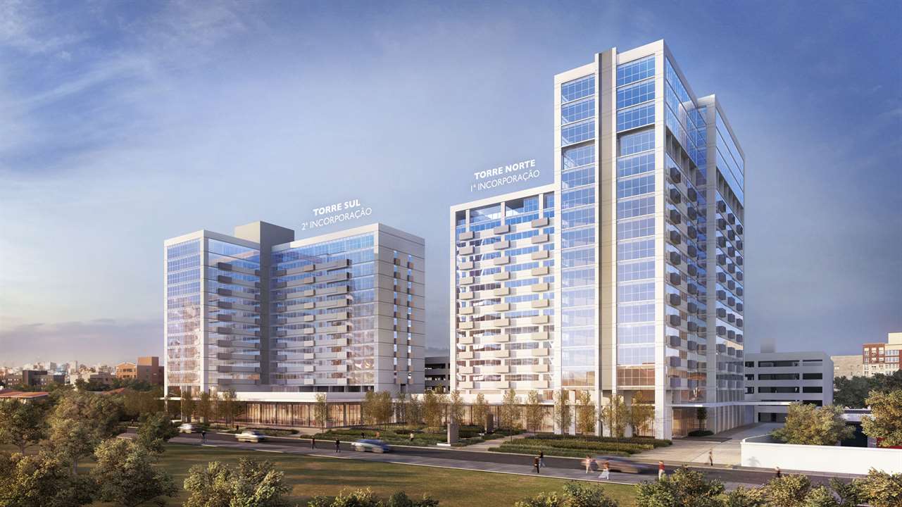 Fachada | MEDPLEX - Torre Norte  – Salas Comerciais	no  Centro do Eixo Hospitalar  - Porto Alegre - Rio Grande do Sul