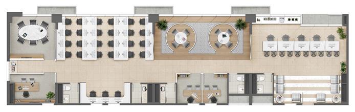 Plano de Saúde (Junção) - Área 185m² - Torre Norte Office | MEDPLEX - Torre Norte  – Salas Comerciais no  Centro do Eixo Hospitalar  - Porto Alegre - Rio Grande do Sul