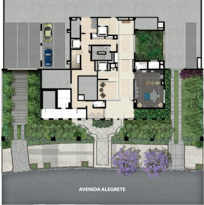 Perspectiva Ilustrada da Implantação | Cyrela Goldsztein Clássico Petrópolis – Petrópolis - Porto Alegre - Rio Grande do Sul Perspectiva Ilustrada da Implantação | Cyrela Goldsztein Clássico Petrópolis – Apartamento no Petrópolis - Porto Alegre - Rio Grande do Sul