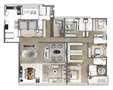 PLANTA TIPO   FINAL 1 – 343m² | One Sixty – Apartamento na  Região da Faria Lima - São Paulo - São Paulo