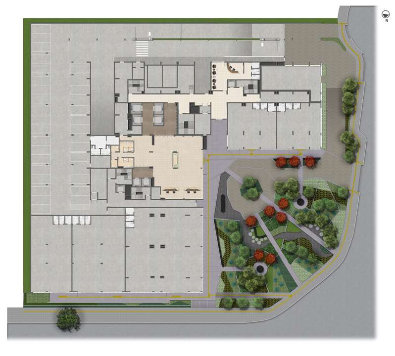 Implantação Térreo | Medplex Eixo Norte – Av. Assis Brasil - Porto Alegre - Rio Grande do Sul Implantação Térreo | Medplex Eixo Norte – Salas Comerciais na Av. Assis Brasil - Porto Alegre - Rio Grande do Sul