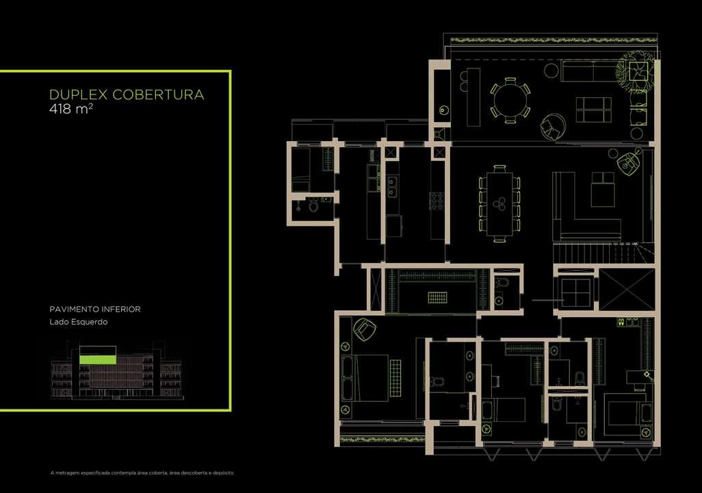 Duplex Cobertura 418m² Inferior | Arruda 168 – Alto de Pinheiros - São Paulo - São Paulo Duplex Cobertura 418m² Inferior | Arruda 168 – Apartamento no Alto de Pinheiros - São Paulo - São Paulo