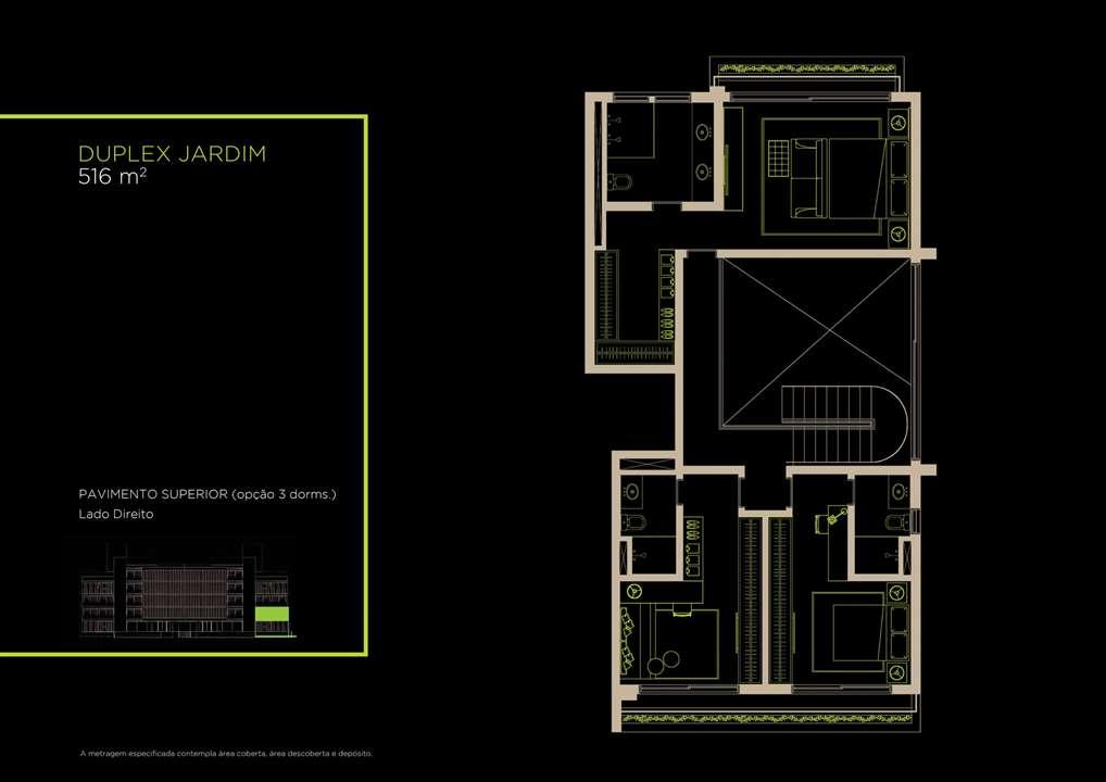 Duplex Jardim 516m² Opção 3 Dorms. | Arruda 168 – Alto de Pinheiros - São Paulo - São Paulo Duplex Jardim 516m² Opção 3 Dorms. | Arruda 168 – Apartamento no Alto de Pinheiros - São Paulo - São Paulo