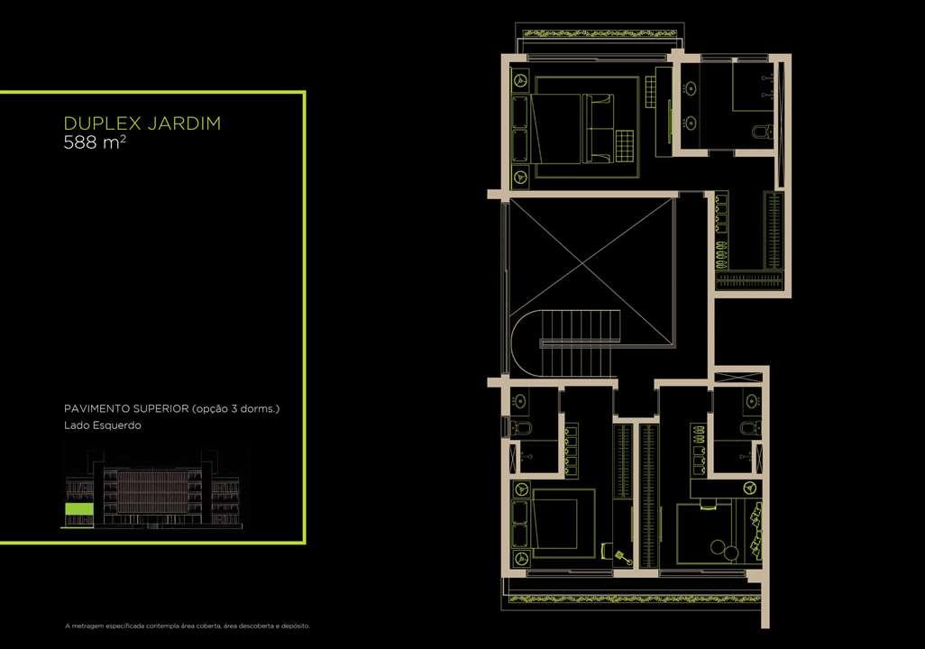 Duplex Jardim 588m² Opção 3 Dorms. | Arruda 168 – Alto de Pinheiros - São Paulo - São Paulo Duplex Jardim 588m² Opção 3 Dorms. | Arruda 168 – Apartamento no Alto de Pinheiros - São Paulo - São Paulo