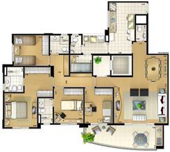 Planta Tipo 139 m² 4 dorm (2 suítes) | Vereda Paraíso – Apartamento no  Paraíso - São Paulo - São Paulo