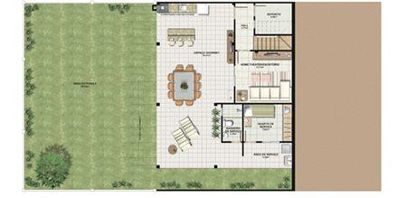 Planta casa E 210,87 m² - pavimento Gourmet | Aldeia Parque - Igarapé – Casa na  Colina de Laranjeiras - Serra - Espírito Santo