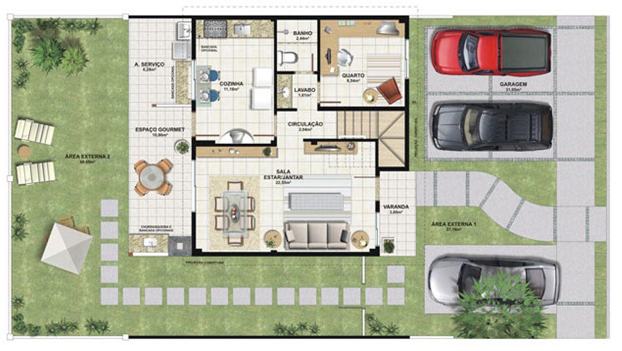 Planta casa B 140,21 m² - inferior | Aldeia Parque - Itatiaia – Colina de Laranjeiras - Serra - Espírito Santo Planta casa B 140,21 m² - inferior | Aldeia Parque - Itatiaia – Casa na Colina de Laranjeiras - Serra - Espírito Santo