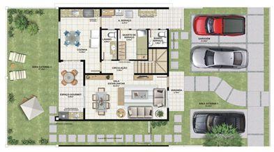Planta casa C 165,29 m² - inferior | Aldeia Parque - Itatiaia – Casa na  Colina de Laranjeiras - Serra - Espírito Santo