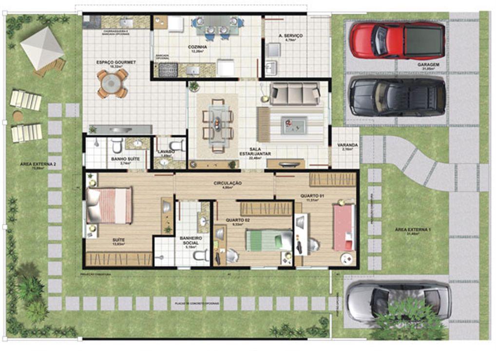 Planta casa D 124,47 m² | Aldeia Parque - Itatiaia – Colina de Laranjeiras - Serra - Espírito Santo Planta casa D 124,47 m² | Aldeia Parque - Itatiaia – Casa na Colina de Laranjeiras - Serra - Espírito Santo
