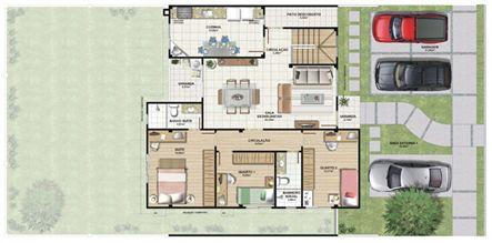 Planta casa E 210,87 m² - térreo | Aldeia Parque - Itatiaia – Casa na  Colina de Laranjeiras - Serra - Espírito Santo