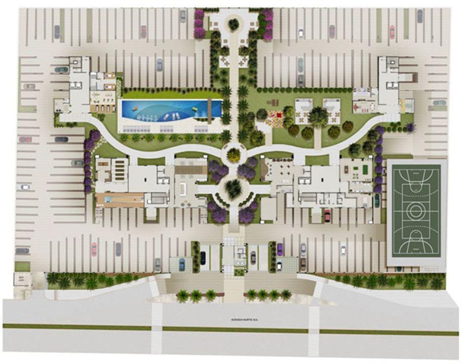 Perspectiva Ilustrada da Implantação | Reserva Verde Residencial Park – Laranjeiras - Serra - Espírito Santo Perspectiva Ilustrada da Implantação | Reserva Verde Residencial Park – Apartamento em Laranjeiras - Serra - Espírito Santo