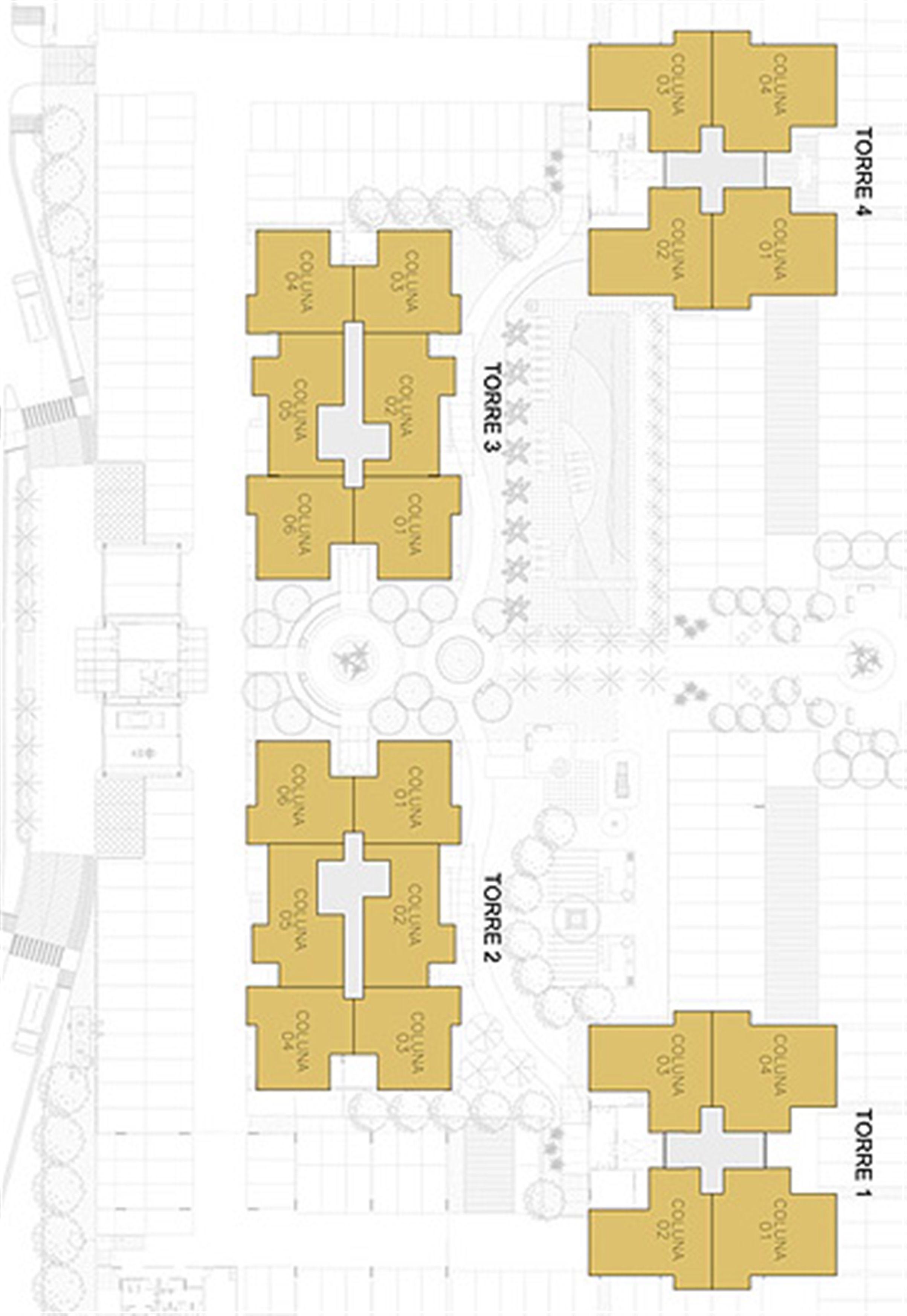 Planta Ilustrada da Posição das Unidades | Reserva Verde Residencial Park – Apartamento em  Laranjeiras - Serra - Espírito Santo