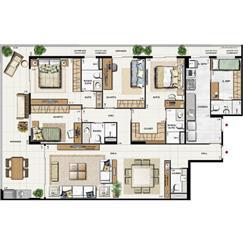 Planta tipo 174,88 m² - apto 101 a 501 | Galleria Paissandu – Apartamento no  Flamengo - Rio de Janeiro - Rio de Janeiro
