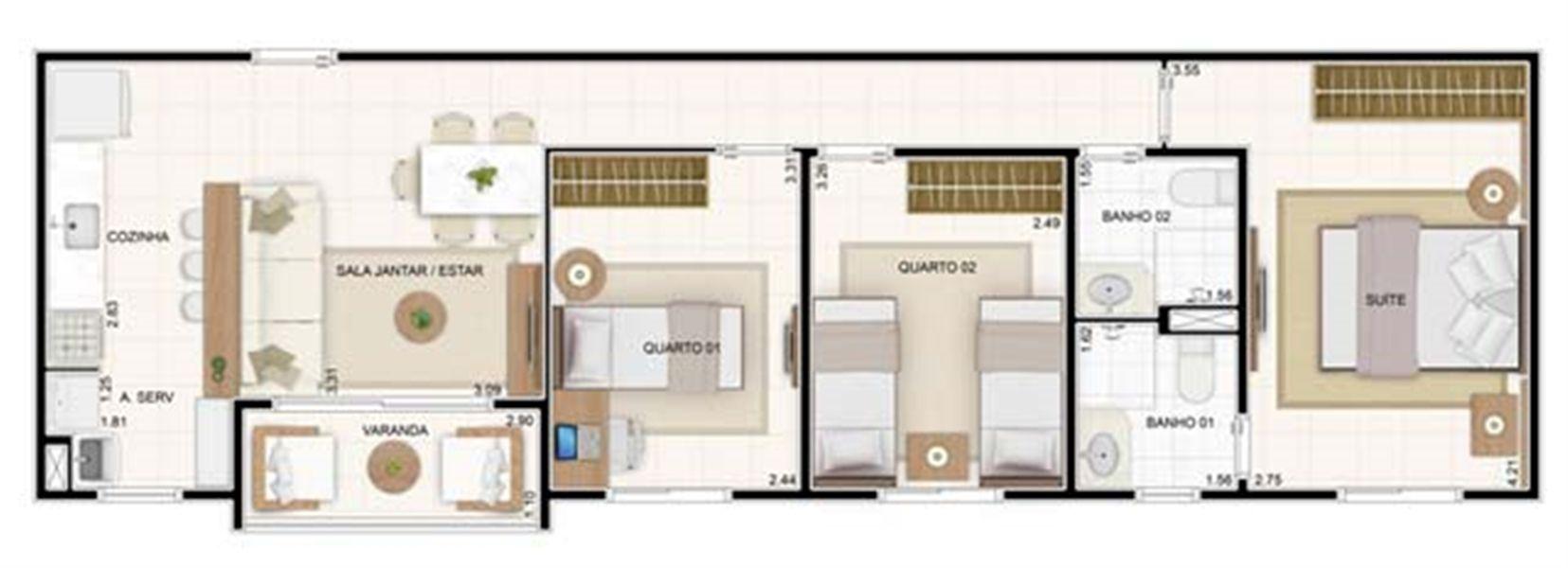 Apartamento Vita 2 Residencial Clube em Natal Cyrela