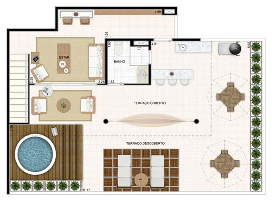 Duplex Superior 176,57m² | Vita 2 Residencial Clube – Pitimbu - Natal - Rio Grande do Norte Duplex Superior 176,57m² | Vita 2 Residencial Clube – Apartamento no Pitimbu - Natal - Rio Grande do Norte