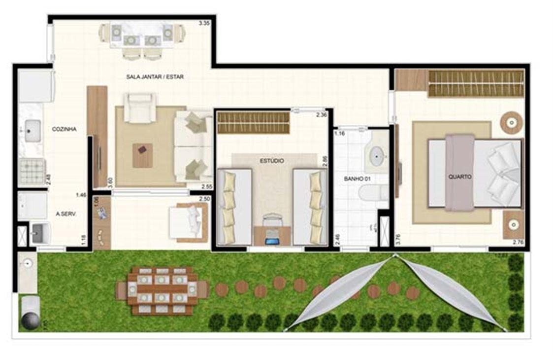 Giardino 2 dorms 70m² | Vita 2 Residencial Clube – Pitimbu - Natal - Rio Grande do Norte Giardino 2 dorms 70m² | Vita 2 Residencial Clube – Apartamento no Pitimbu - Natal - Rio Grande do Norte
