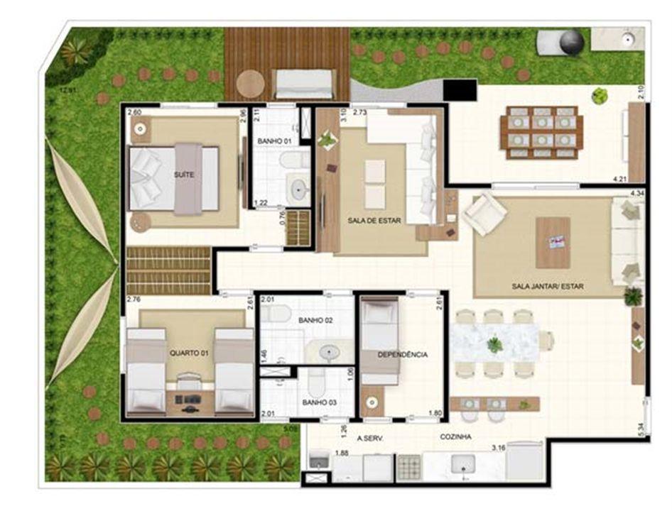 Giardino 3 dorms Sala Ampliada 129,10m² | Vita 2 Residencial Clube – Pitimbu - Natal - Rio Grande do Norte Giardino 3 dorms Sala Ampliada 129,10m² | Vita 2 Residencial Clube – Apartamento no Pitimbu - Natal - Rio Grande do Norte