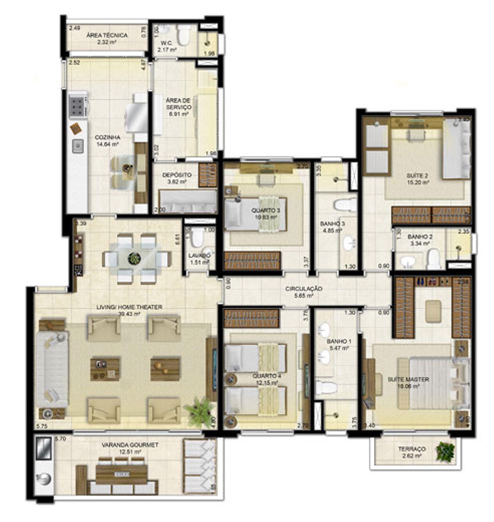 4 quartos (2 suítes) - 161 m² | Peninsula Way - Ponta D´Areia – Ponta D'areia - São Luís - Maranhão 4 quartos (2 suítes) - 161 m² | Peninsula Way - Ponta D´Areia – Apartamento na Ponta D'areia - São Luís - Maranhão