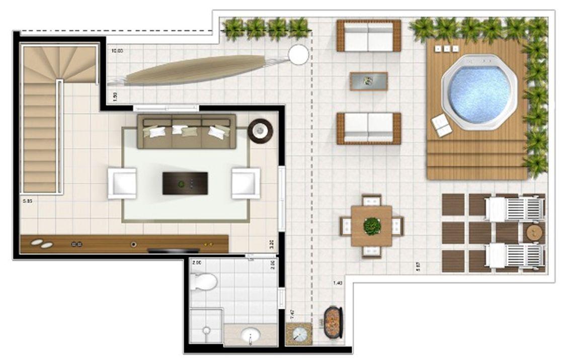 Planta duplex superior 3 quartos 151m² | Sttilo Clube Residence – Nova Parnamirim - Parnamirim - Rio Grande do Norte Planta duplex superior 3 quartos 151m² | Sttilo Clube Residence – Apartamento na Nova Parnamirim - Parnamirim - Rio Grande do Norte