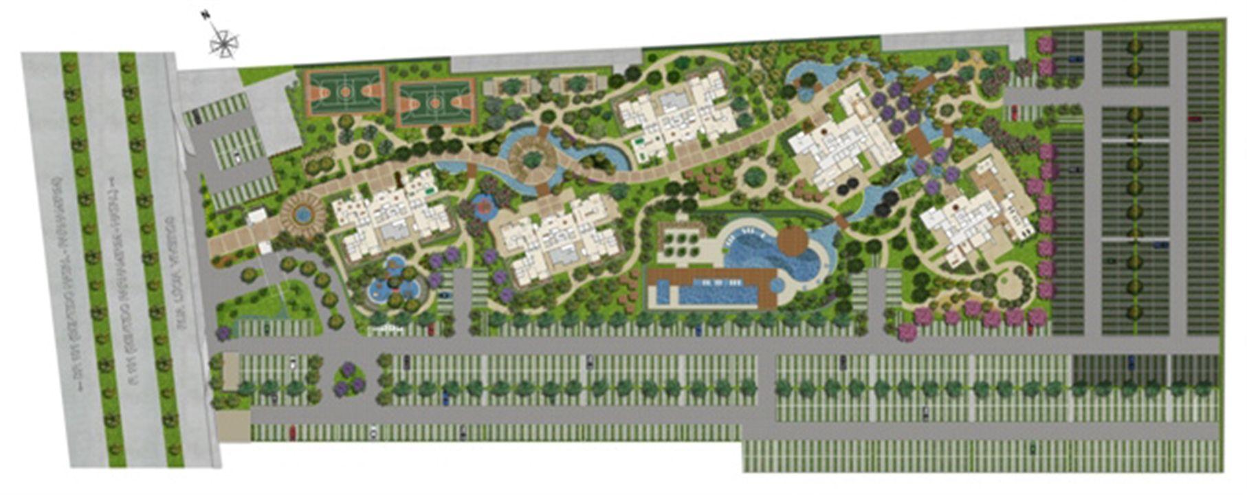 Perspectiva ilustrada da implantação | L´Acqua Condominium Club – Neópolis - Natal - Rio Grande do Norte Perspectiva ilustrada da implantação | L´Acqua Condominium Club – Apartamento em Neópolis - Natal - Rio Grande do Norte