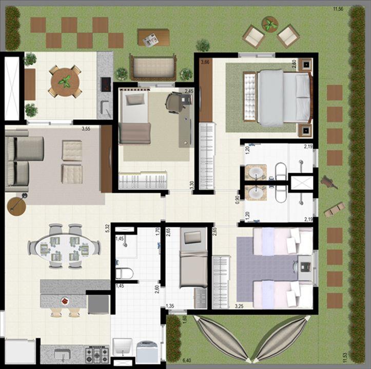 Planta giardino 140 m² A | L´Acqua Condominium Club – Neópolis - Natal - Rio Grande do Norte Planta giardino 140 m² A | L´Acqua Condominium Club – Apartamento em Neópolis - Natal - Rio Grande do Norte