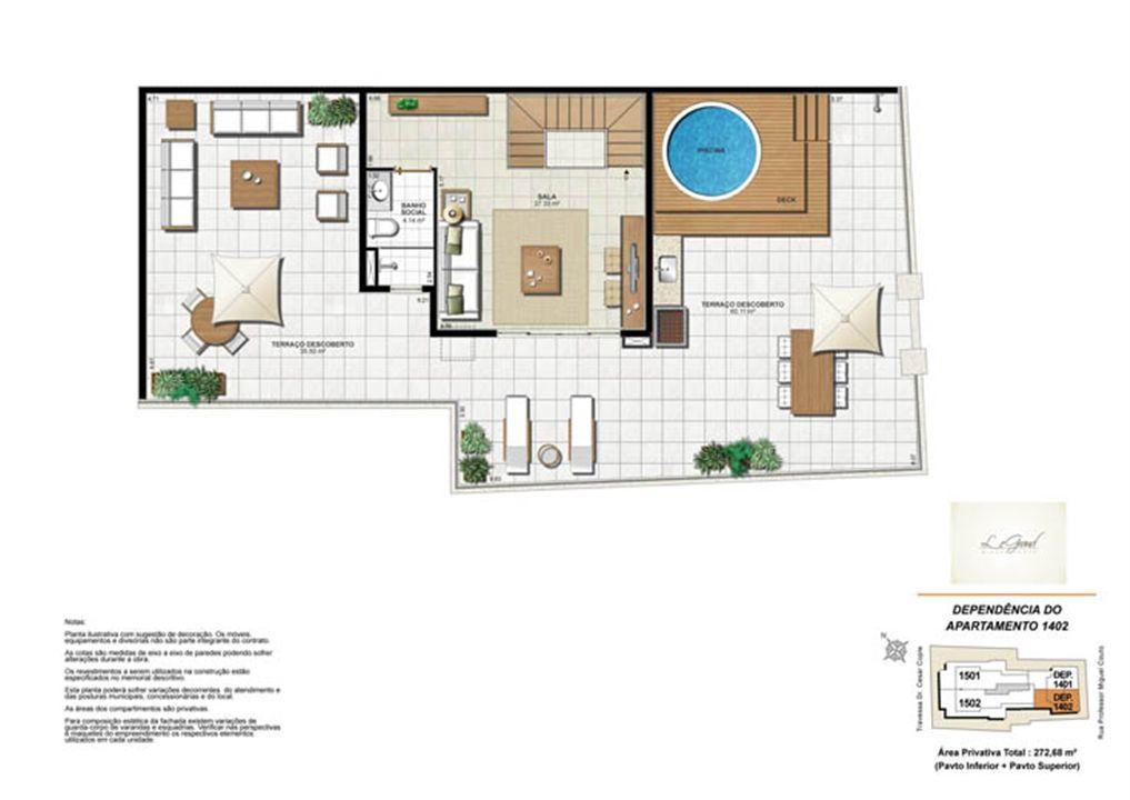 Cobertura 4 quartos - 290,33 m² | Le Grand Miguel Couto – Jardim Icaraí - Niterói - Rio de Janeiro Cobertura 4 quartos - 290,33 m² | Le Grand Miguel Couto – Apartamento no Jardim Icaraí - Niterói - Rio de Janeiro