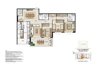 Planta 3 quartos - 114,57 m² | Le Grand Miguel Couto – Apartamento no  Jardim Icaraí - Niterói - Rio de Janeiro