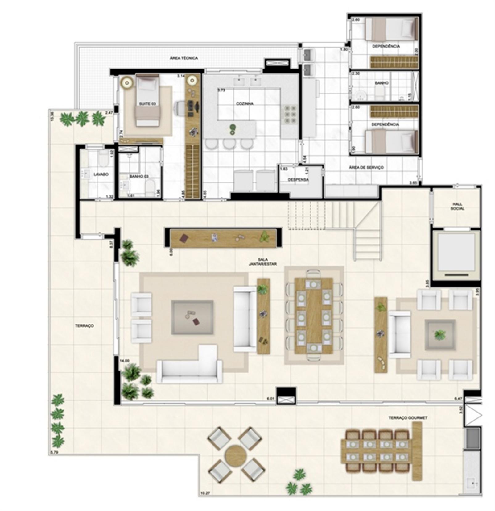 Planta Duplex Inferior 406m² | Infinity Areia Preta – Areia Preta - Natal - Rio Grande do Norte Planta Duplex Inferior 406m² | Infinity Areia Preta – Apartamento na Areia Preta - Natal - Rio Grande do Norte