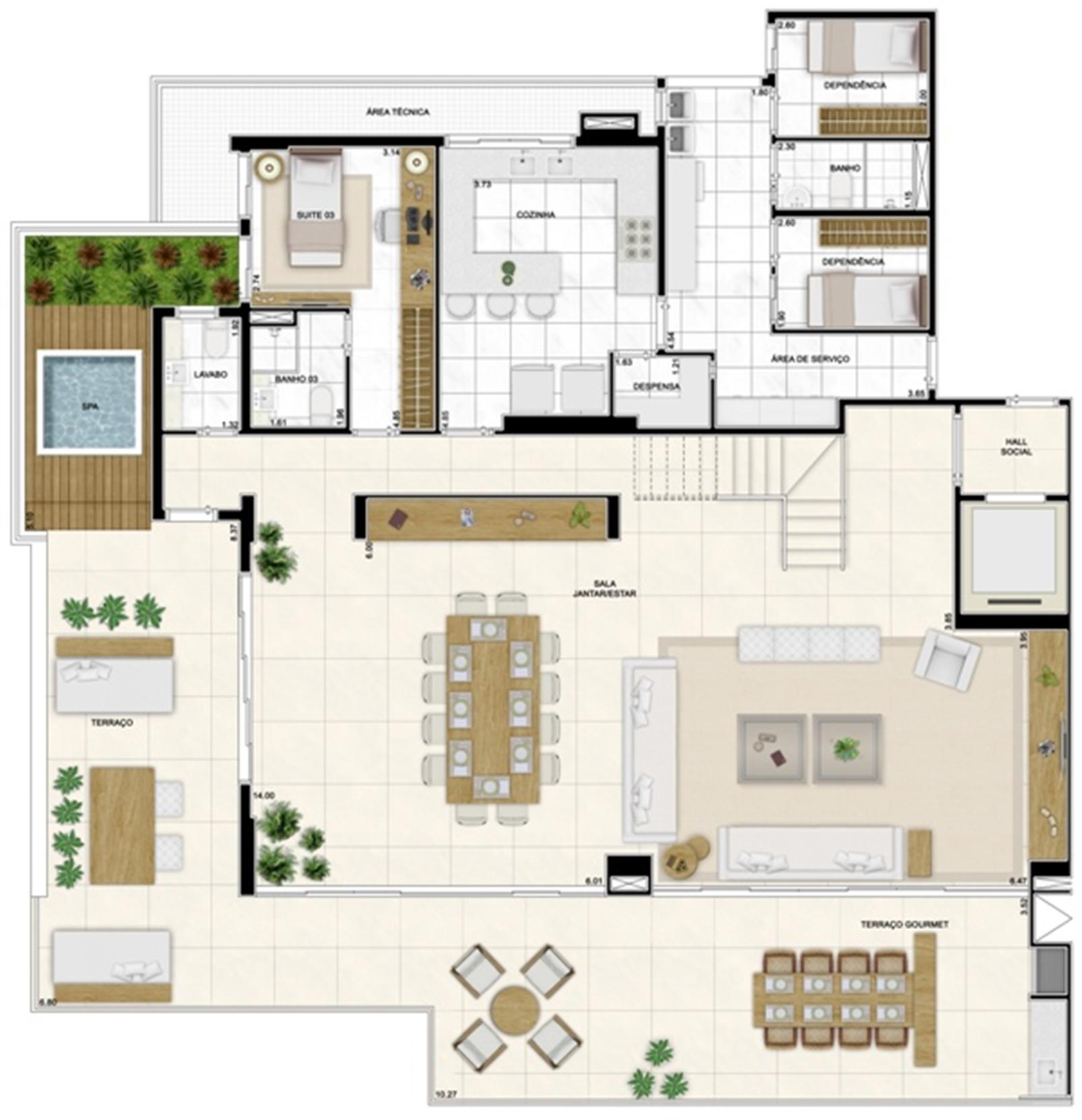 Planta Duplex Inferior 422m² | Infinity Areia Preta – Areia Preta - Natal - Rio Grande do Norte Planta Duplex Inferior 422m² | Infinity Areia Preta – Apartamento na Areia Preta - Natal - Rio Grande do Norte