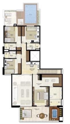 Opção 2 - duplex - 330 m² de área privativa | Vitrine Umarizal – Apartamento em  Umarizal  - Belém - Pará