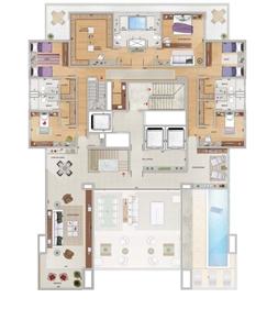 Planta Cobertura 2 | Olympus Ares – Apartamento na  Vila da Serra - Nova Lima - Minas Gerais