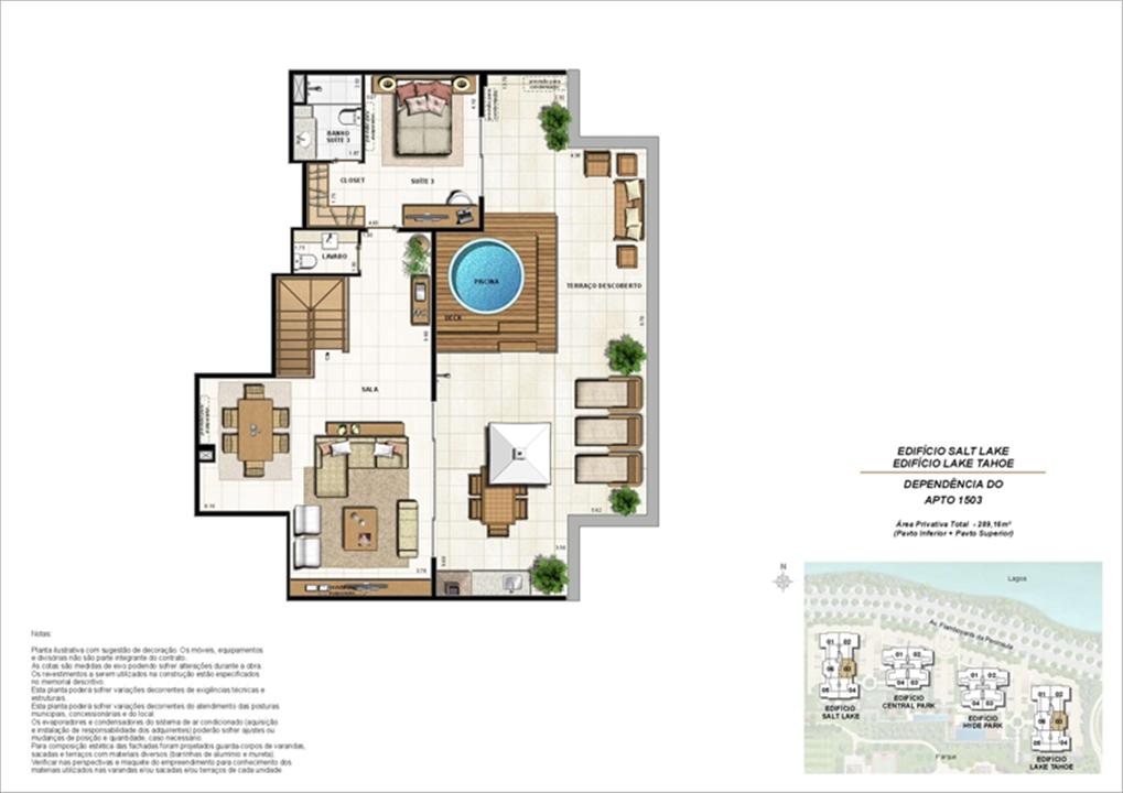 Ed. Salt Lake e Ed. Lake Tahoe - Cob. 289 m² (duplex - pav. superior) | 360º On The Park – Barra da Tijuca - Rio de Janeiro - Rio de Janeiro Ed. Salt Lake e Ed. Lake Tahoe - Cob. 289 m² (duplex - pav. superior) | 360º On The Park – Apartamento na Barra da Tijuca - Rio de Janeiro - Rio de Janeiro