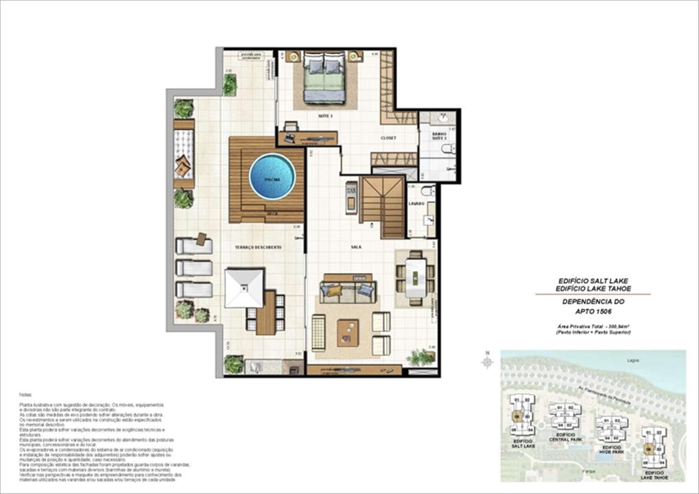 Ed. Salt Lake e Ed. Lake Tahoe - Cob. 300 m² (duplex - pav. superior) | 360º On The Park – Barra da Tijuca - Rio de Janeiro - Rio de Janeiro Ed. Salt Lake e Ed. Lake Tahoe - Cob. 300 m² (duplex - pav. superior) | 360º On The Park – Apartamento na Barra da Tijuca - Rio de Janeiro - Rio de Janeiro