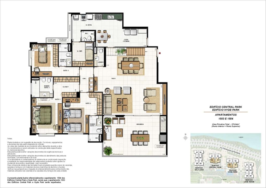 Ed. Central Park e Ed. Hyde Park - Cob. 379 m² (duplex - pav. inferior) | 360º On The Park – Barra da Tijuca - Rio de Janeiro - Rio de Janeiro Ed. Central Park e Ed. Hyde Park - Cob. 379 m² (duplex - pav. inferior) | 360º On The Park – Apartamento na Barra da Tijuca - Rio de Janeiro - Rio de Janeiro